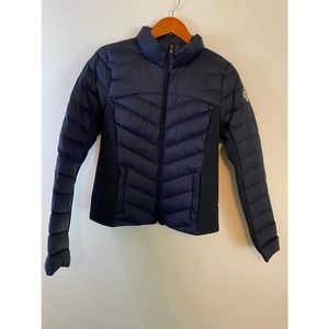 Hollister Light Weight Down Jacket, Navy, Size Medium New With Tags